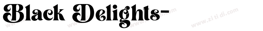 Black Delights字体转换